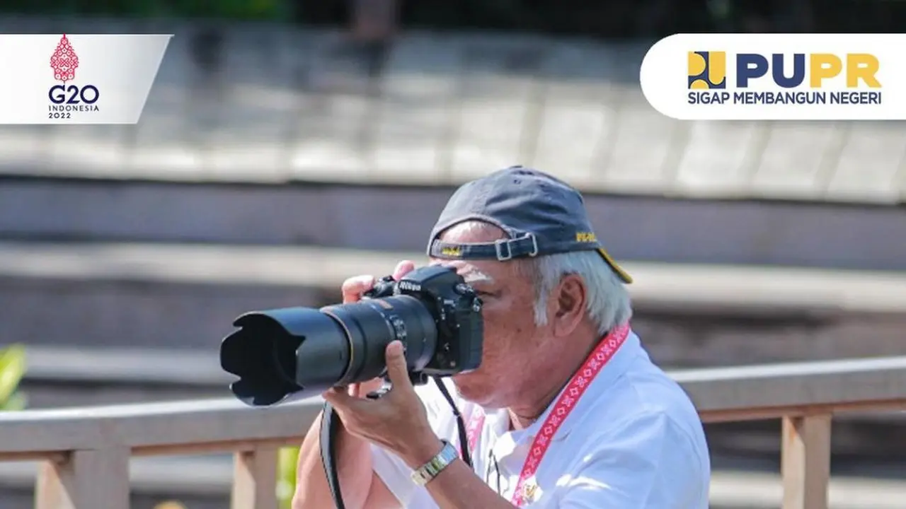 6 Gaya Menteri PUPR Basuki Hadimuljono Jadi Fotografer Dadakan di KTT G20, Curi Perhatian