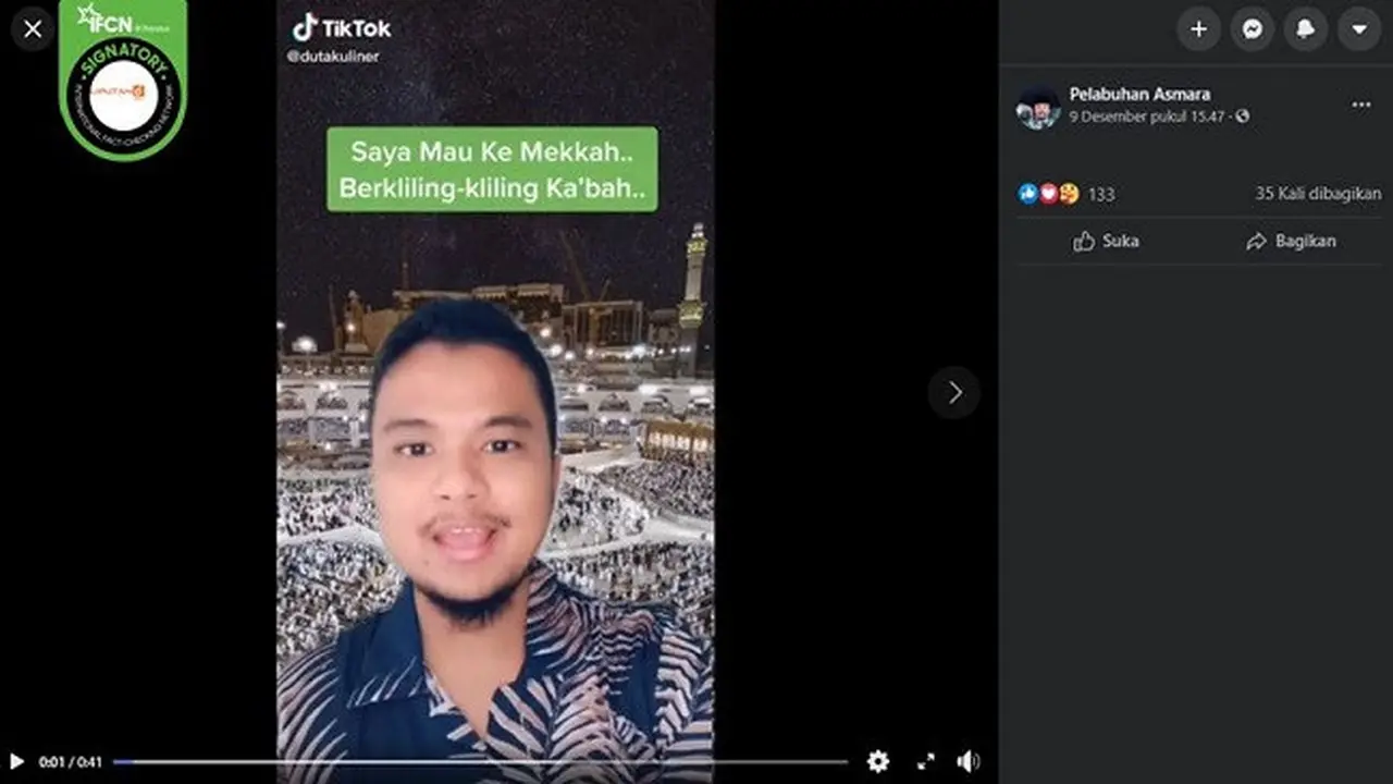Gambar Tangkapan Layar Video yang Diklaim Salah Satu Laskar FPI (sumber: Facebook)