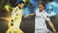 Al Ahly vs Real Madrid - Mohamed El Shenawy vs Luka Modrić (Bola.com/Decika Fatmawaty)
