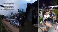 Momen keluarga mudik pakai mobil beriringan bikin haru, kampung yang awalnya sepi jadi ramai. (Sumber: TikTok/jhonyas)