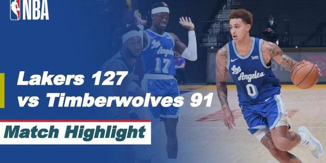 VIDEO: Highlights NBA, LA Lakers Kalahkan Minnesota Timberwolves 127-91