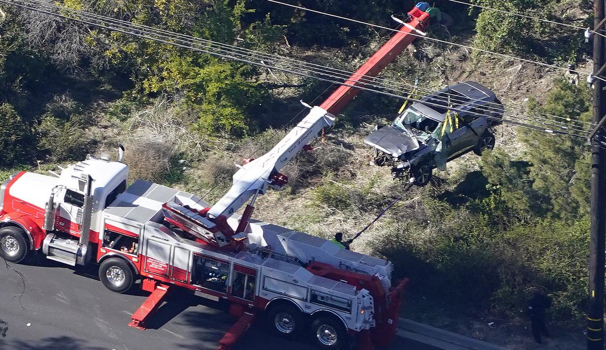 Insiden ini terjadi di perbatasan Rolling Hills Estates dengan Rancho Palos Verdes, sekitar 32,1 kilometer dari pusat kota Los Angeles. (Foto: AP/Mark J. Terrill)
