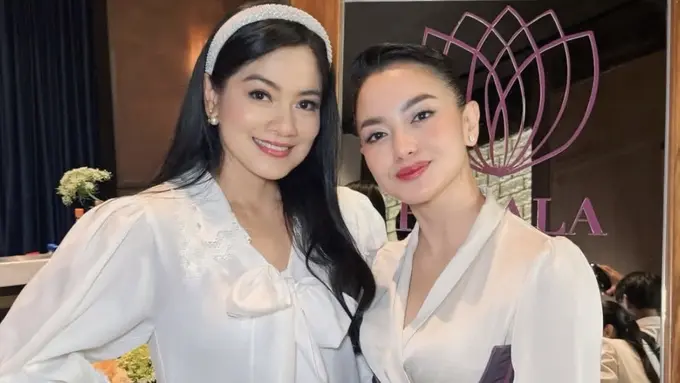 OOTD Geng Cendol saat hadir di acara Ririn Ekawati.