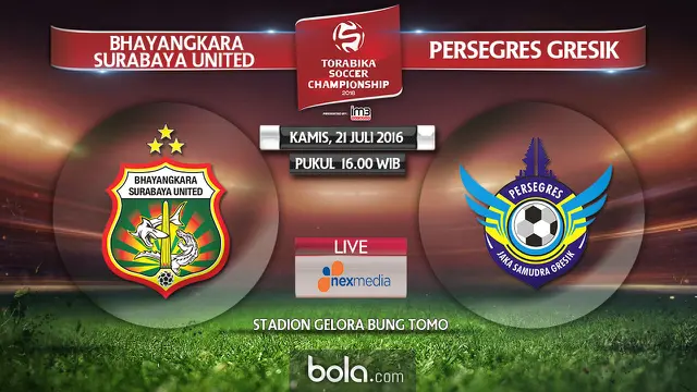 Bhayangkara Surabaya United Vs Persegres Gresik (Bola.com/Adreanus Titus)