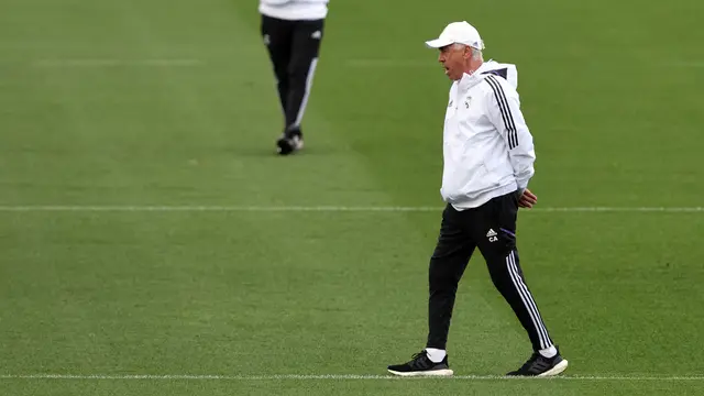 Sesi Latihan Real Madrid Jelang Kontra RB Leipzig di Champions