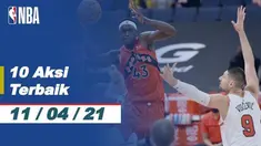 Berita video 10 aksi terbaik NBA kali ini salah satunya ada lay up cantik dari Bintang Golden State Warriors, Stephen Curry.