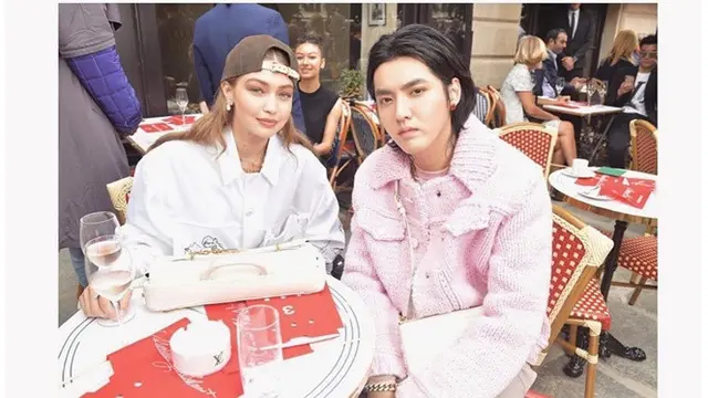 Pamer Keakraban Dengan Kris Wu, Ini 6 Potret Cantik Gigi Hadid