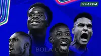Liga Champions - Ilustrasi Klub di Semifinal Liga Champions Musim 2024-2025 (Bola.com/Adreanus Titus)