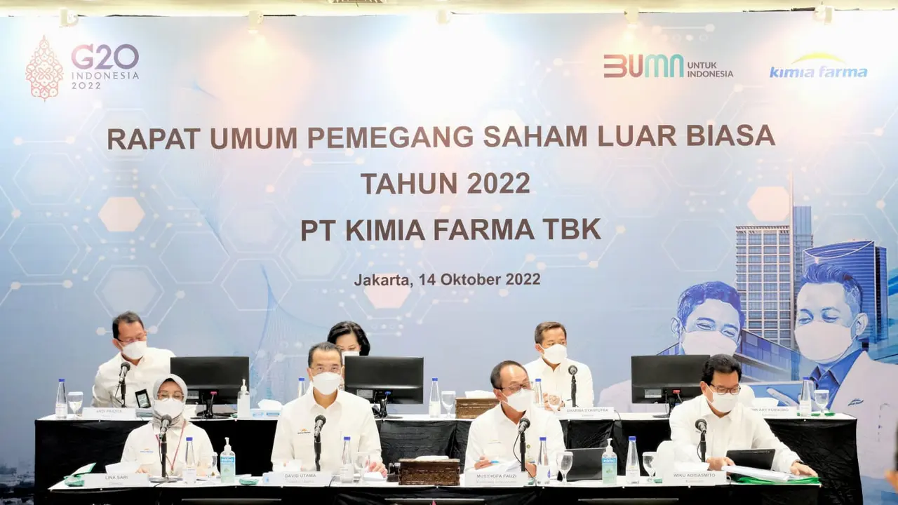 PT Kimia Farma Tbk (KAEF) telah selesai melaksanakan Rapat Umum Pemegang Saham Luar Biasa (RUPSLB).