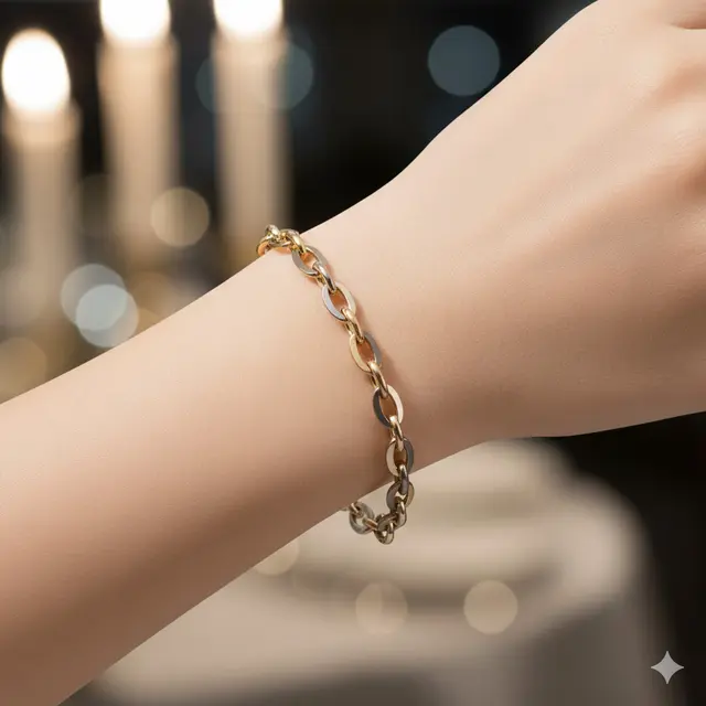 Model Gelang Rantai 3 Gram Polos (Foto: Gemini AI)