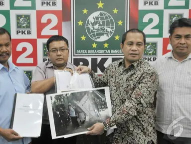 Ketua DPP PKB Marwan Jafar menerima perwakilan HKBP Filadelfia dan GKI Yasmin, Jakarta (28/8) (Liputan6.com/Johan Tallo)