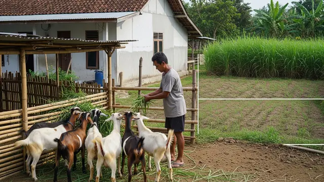 Cara Menanam Rumput Gajah untuk Pakan Kambing agar Cepat Tumbuh dan Hemat Biaya