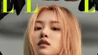 Rose BLACKPINK di sampul majalah Elle Korea Selatan edisi Juli 2020. (dok. Instagram @ellekorea/https://www.instagram.com/p/CBSHrOxAKlj/)
