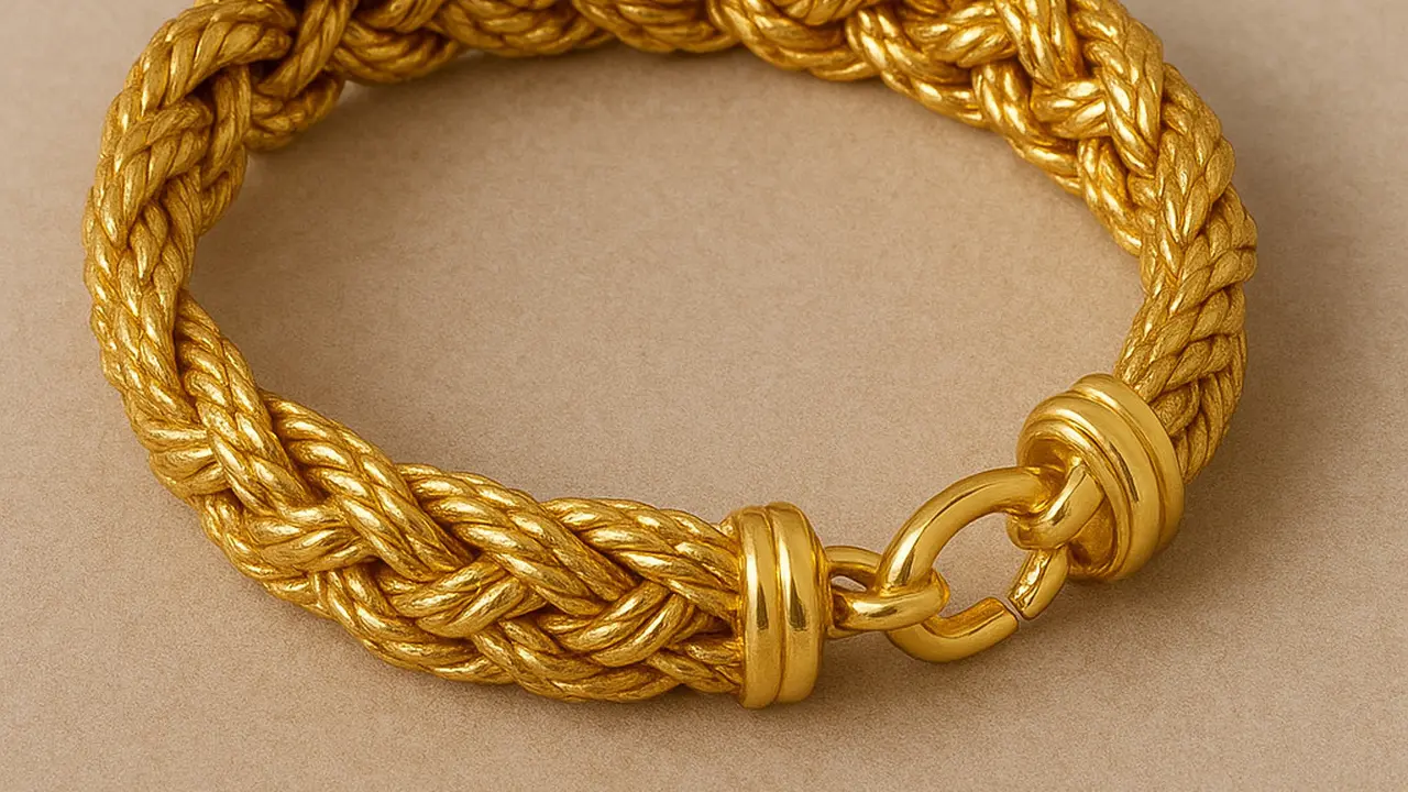 Model Gelang Emas 18 Karat 8 Gram (Image by ChatGPT)