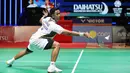 Bertanding di semifinal Indonesia Masters 2026, Alwi Farhan sukses membungkam perlawanan wakil Taiwan, Chi Yu Jen, dua set langsung dengan skor telak 21-11 dan 21-12. Tampak dalam foto, pebulu tangkis tunggal putra Indonesia, Alwi Farhan saat bertanding melawan wakil Taiwan, Chi Yu Jen pada babak semifinal Indonesia Masters 2026 di Istora Gelora Bung Karno, Senayan, Jakarta, Sabtu (24/1/2026). (Bola.com/M Iqbal Ichsan)