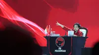 Ketum PDIP Megawati Soekarnoputri menyampaikan pidato politik pada penutupan Rakernas V PDIP di Ancol, Jakarta Utara, Minggu 26 Mei 2024. (Foto: Tim Humas DPP PDIP)