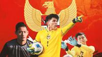 Timnas Indonesia - Erlangga Setyo, Cahya Supriadi, Aditya Arya Nugraha (Bola.com/Adreanus Titus)