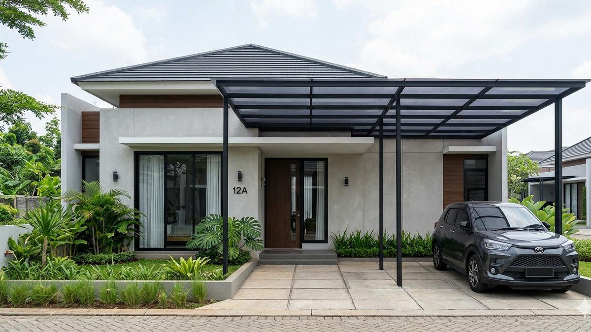 8 Pilihan Model Kanopi Minimalis untuk Rumah Modern dan Fungsional
