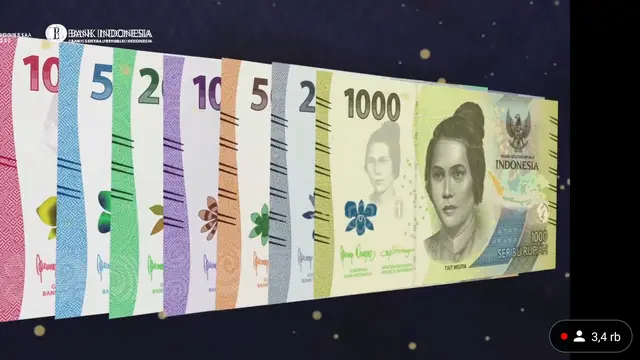 Bank Indonesia meluncurkan Uang Rupiah Kertas Tahun Emisi 2022