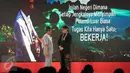 Dua pemain Sentilan Sentilun: Butet Kartaredjasa dan Slamet Rahardjo turut meramaikan acara Rembuk Nasional 2016 di Jakarta, Senin (24/10). Acara tersebut untuk memperingati 2 Tahun Pemerintahan Jokowi-JK. (Liputan6.com/Faizal Fanani)
