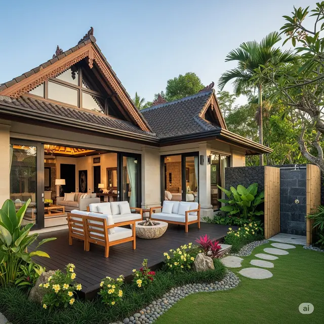 Model Rumah Sederhana Ala Desa Tapi Mewah 2025. Foto: Gemini