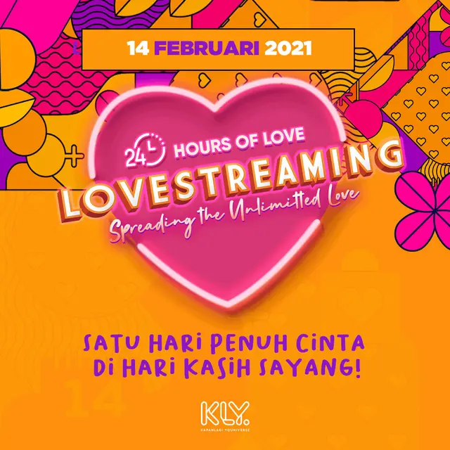 KapanLagi Youniverse (KLY) menggelar event di hari kasih sayang atau Valentine's Day. Acara tersebut diberi nama Lovestreaming.