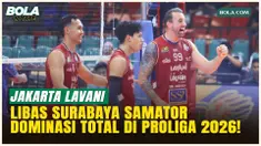 Tanpa Ampun! Jakarta Lavani Menggilas Surabaya Samator 3-0