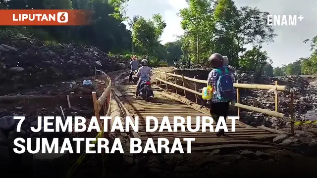 TNI Bangun 7 Jembatan Darurat di Sumatera Barat