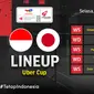 Link Live Streaming dan Susunan Pemain Indonesia vs Jepang Piala Uber di Vidio Hari Ini