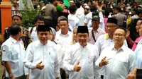 Sarimuda kembali maju di Pilwalkot Palembang didampingi Abdul Rozak (Liputan6.com / Nefri Inge)
