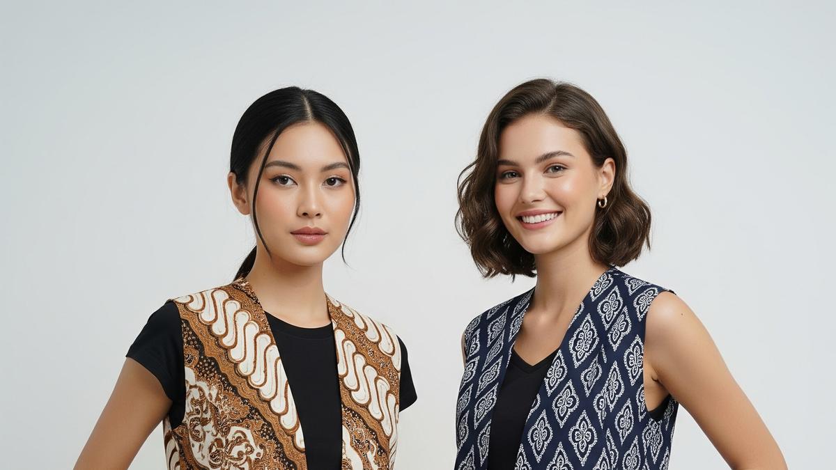 6 Model Vest Batik Wanita Modern Terbaru yang Wajib Anda Miliki