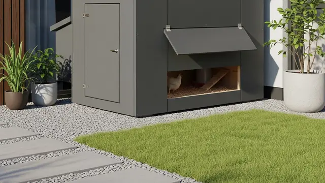 Desain Kandang Ayam Minimalis Cocok untuk Perumahan Cluster Modern (AI)