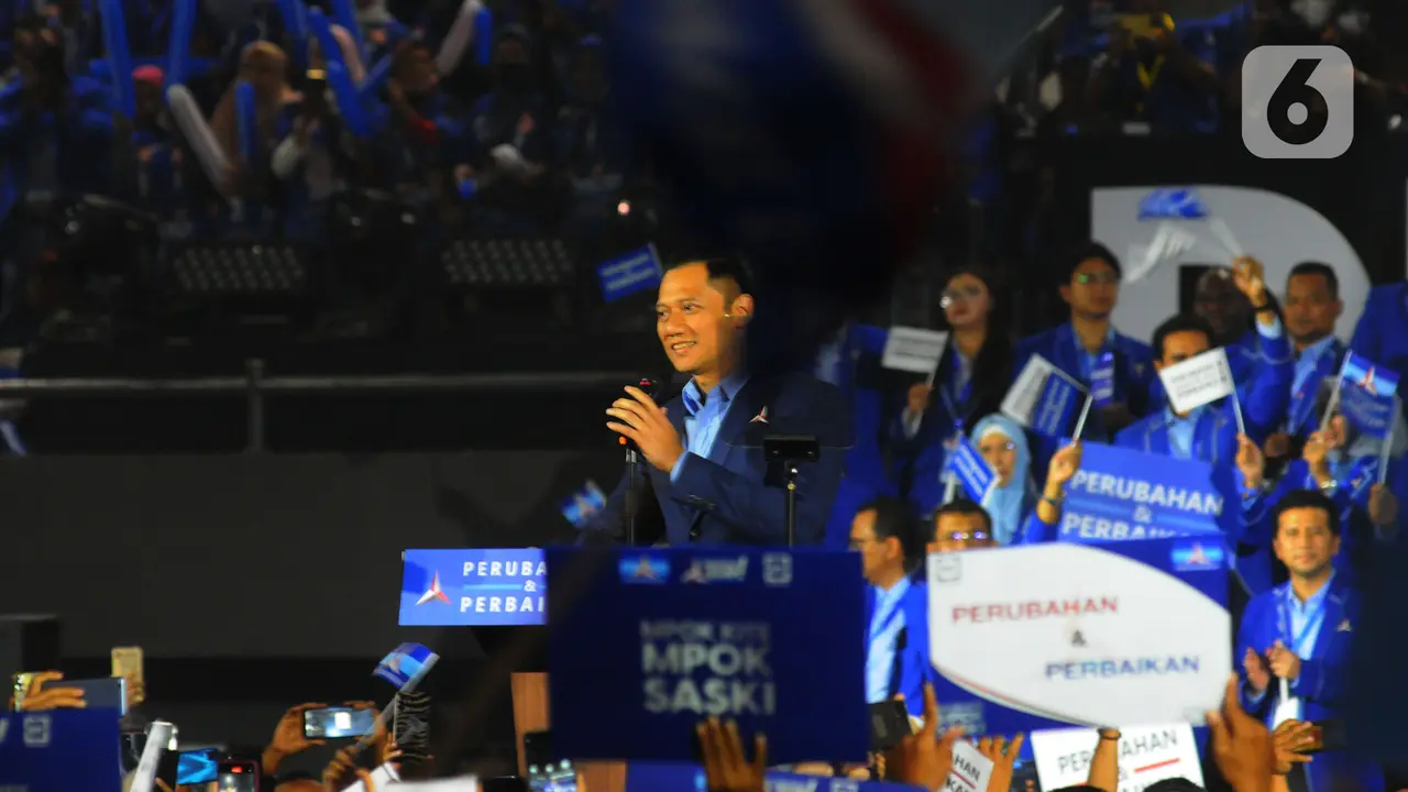 Agus Harimurti Yudhoyono Saat Pidato Politik