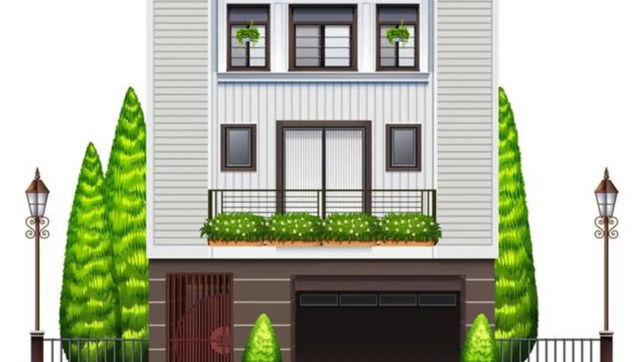 Ilustrasi Rumah Modern Simpel (Credit: brgfx/freepik)