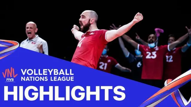 VIDEO: Highlights Volleyball Nations League, Tim Putra Iran Bungkam Tuan Rumah Italia 3-1