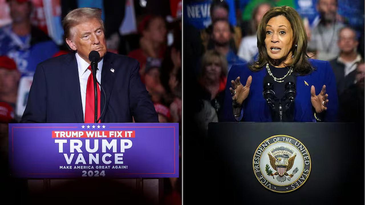 Capres dari Partai Republik Donald Trump dan Partai Demokrat Kamala Harris. (AFP)