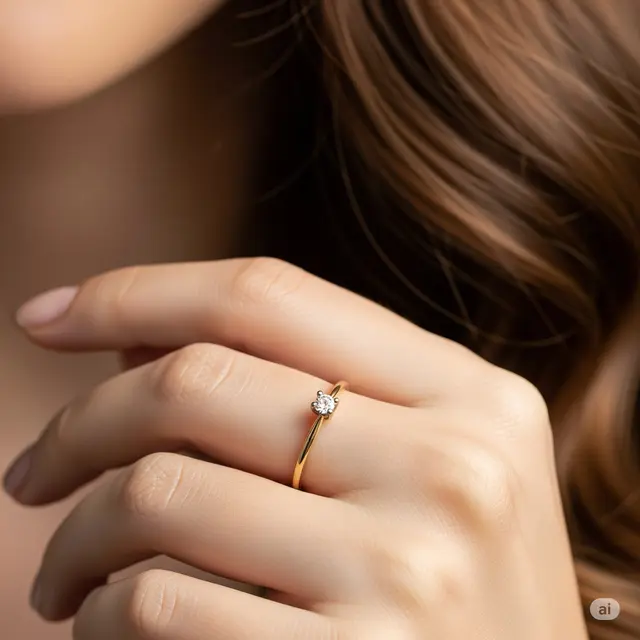 Model Cincin Emas Simple Tapi Mewah. Foto: Gemini