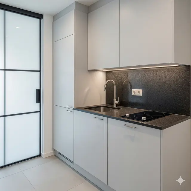 Inspirasi Desain Dapur Kecil Sederhana untuk Rumah Modern. Gemini