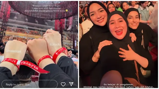 Potret 6 Artis Nonton Konser Ed Sheeran di Jakarta, Nyanyi Bareng Penyanyi Favorit