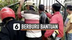 Bantuan masih sangat dibutuhkan para pengungsi korban gempa Majene. Di Mamuju Sulawesi Barat, sejumlah pengungsi berdesakan berburu bantuan tenda yang akan dibagikan.