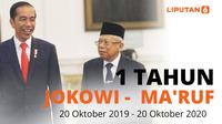 Setahun Jokowi - Ma'ruf Amin (Liputan6.com/Triyasni)