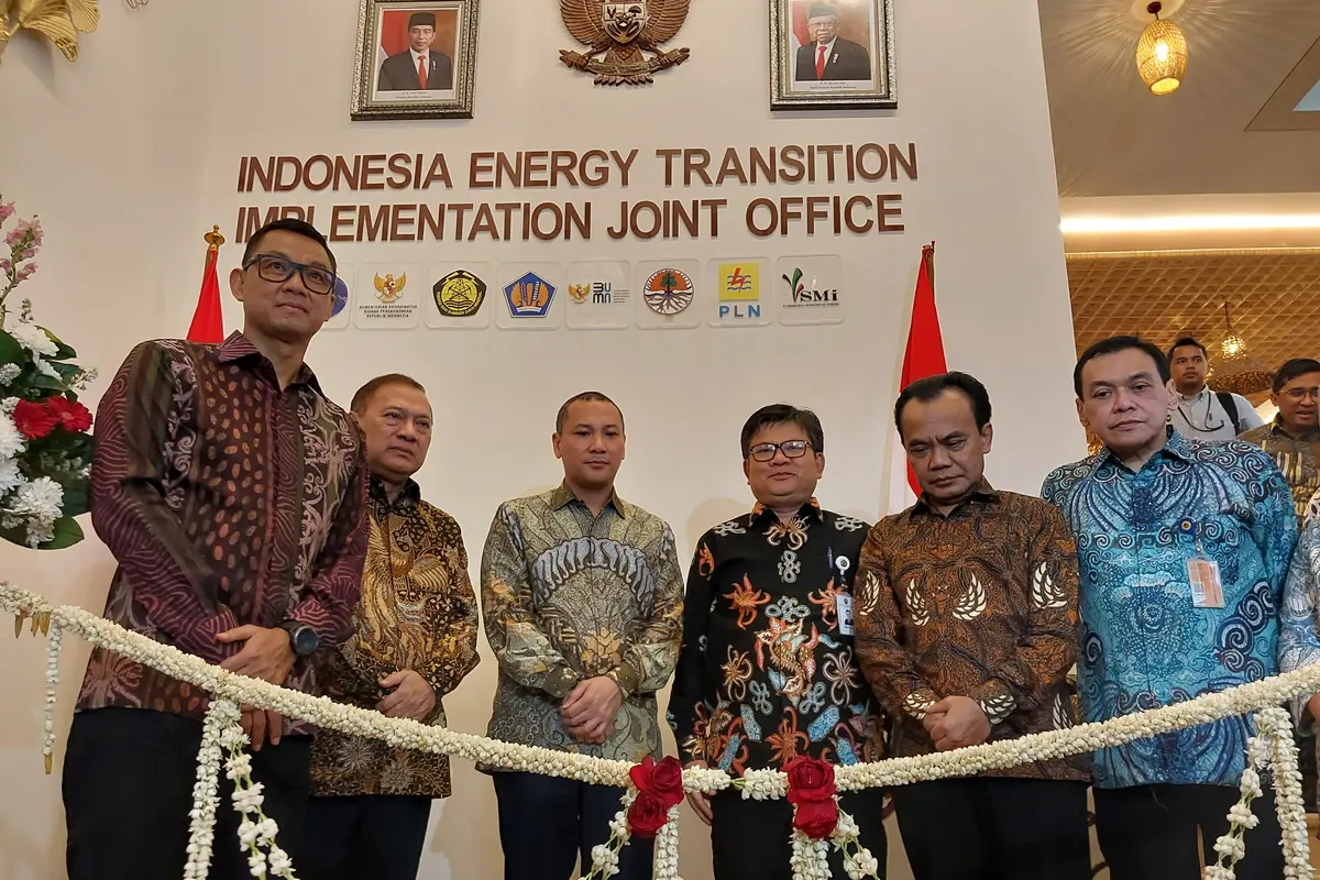 Peresmian kantor Satuan Tugas Transisi Energi Nasional (TEN) atau Indonesia Energy Transition Implementation Joint Office.