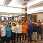 Delapan partai politik non-parlemen mendeklarasikan dukungannya terhadap pasangan bakal calon Wali Kota dan Wakil Wali Kota Tangerang, Sachrudin-Maryono pada Pilkada 2024. (Liputan6.com/Pramita Tristiawati)