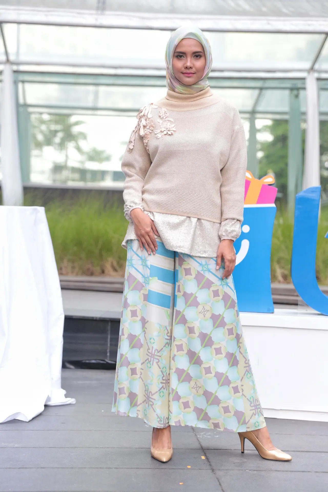 Salah satu koleksi terbaru Ria Miranda di Blibli.com. (Adrian Putra / Bintang.com)