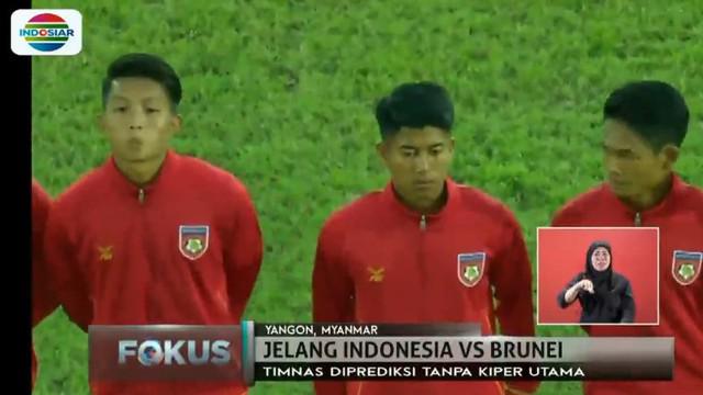 Untuk lolos ke semifinal, Indonesia wajib menang dengan mencetak banyak gol saat menghadapi Brunei Darussalam.