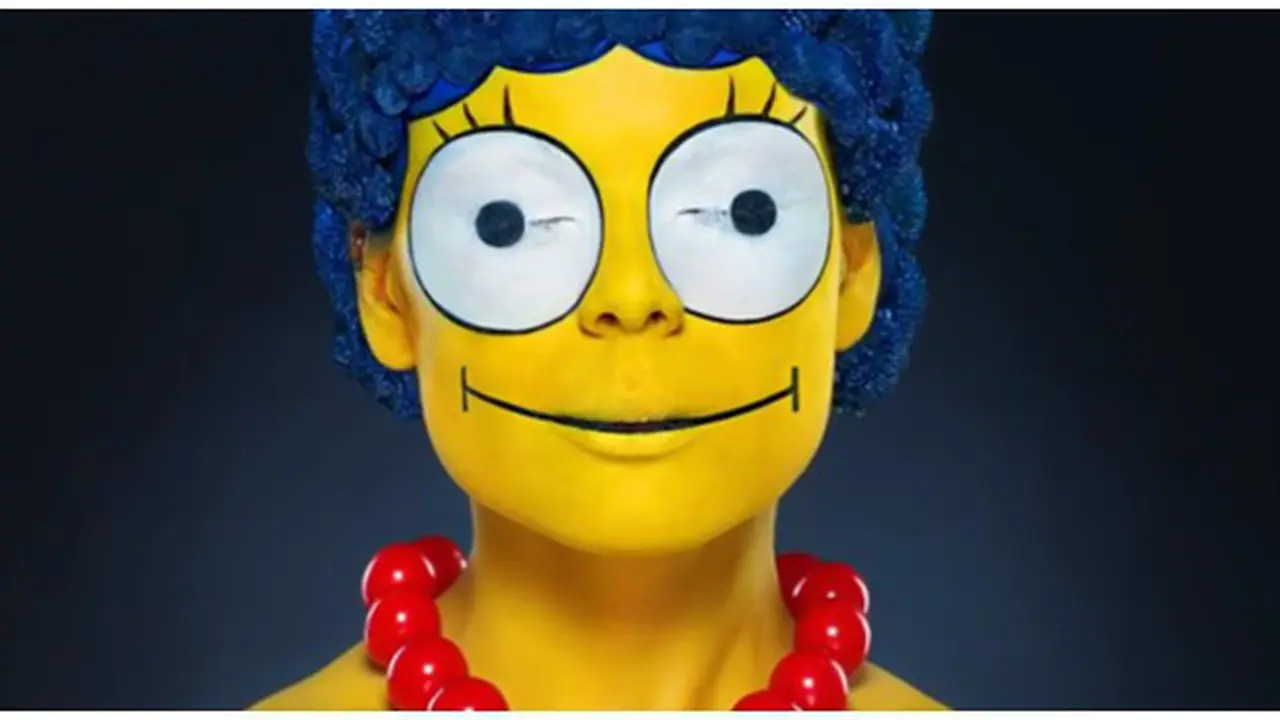 Berkat Kekuatan Make Up, Marge The Simpsons Hadir di Dunia Nyata