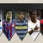 Diego Ribas, Alexandre Pato, Ronaldinho, Adriano, Robinho dan Ronaldo