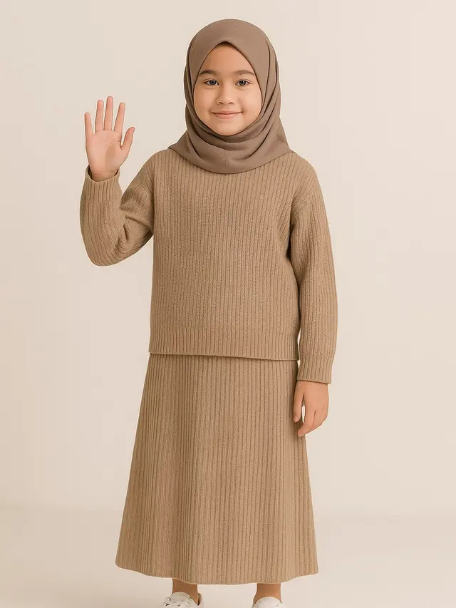 Pilihan Baju Perempuan Umur 10-12 Tahun ala Korea Muslim