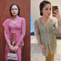 Penampilan seleb berbalut kebaya brokat berikut ini bisa jadi inspirasi untuk bridesmaid.