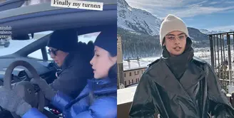 Maudy Ayunda tampil berbeda dengan gaya yang lebih maskulin saat berada di Italia. [@maudyayunda]